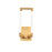 dweLED Posh 18" LED 1 Light Wall Sconce 3000K, Aged Brass/Clear