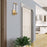 dweLED Posh 18" LED 1 Light Wall Sconce 3000K, Aged Brass/Clear