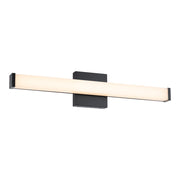 WAC Slim 1Lt LED 24" Bathroom Vanity/Wall Light, Black/White - WS-240824-CS-BK
