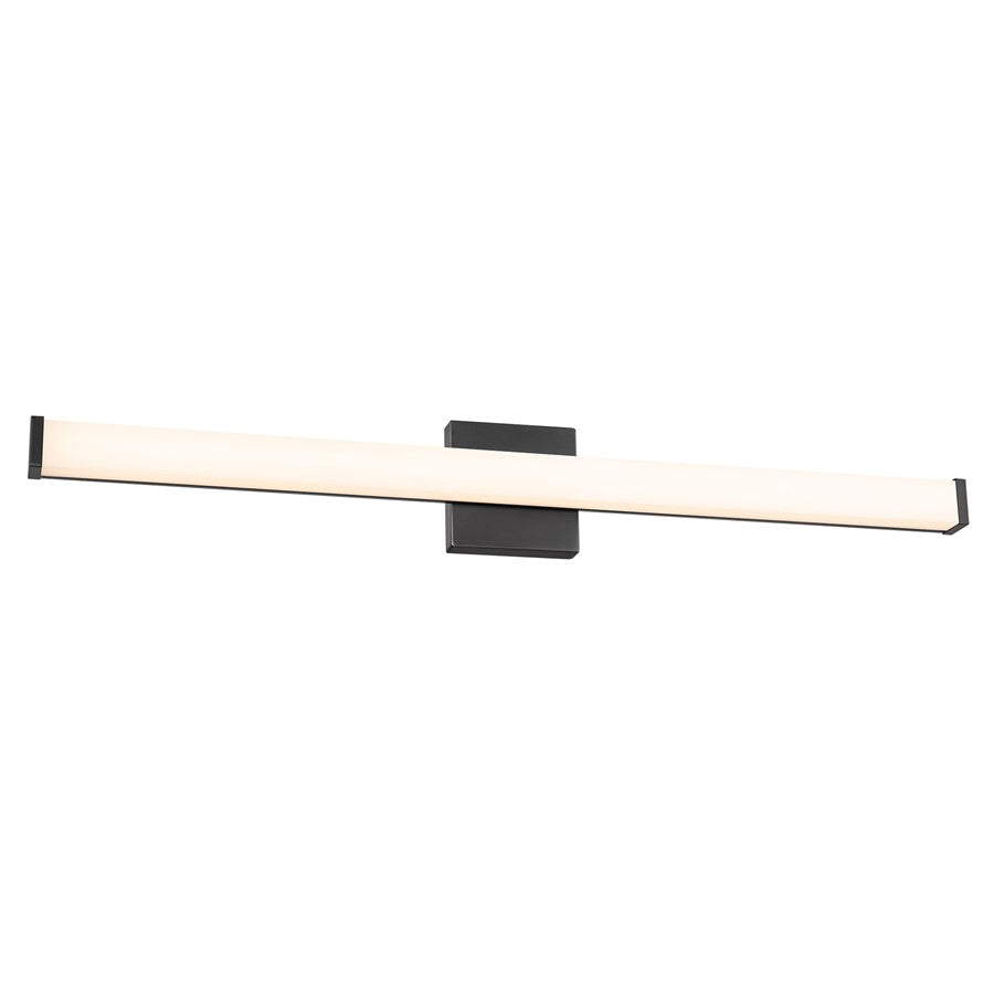 WAC Slim 1Lt LED 36" Bathroom Vanity/Wall Light, Black/White - WS-240836-CS-BK