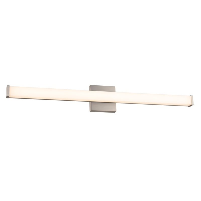 WAC Slim 1Lt LED 36" Bathroom Vanity/Wall Light, Nickel/White - WS-240836-CS-BN
