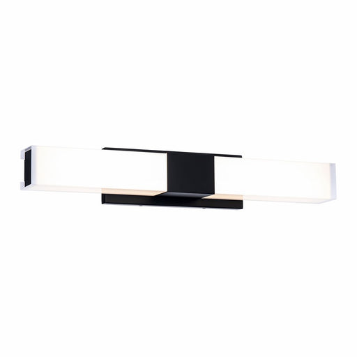 WAC Studio 1Lt LED 26" Bathroom Vanity/Wall Light, Black/White - WS-240926-CS-BK