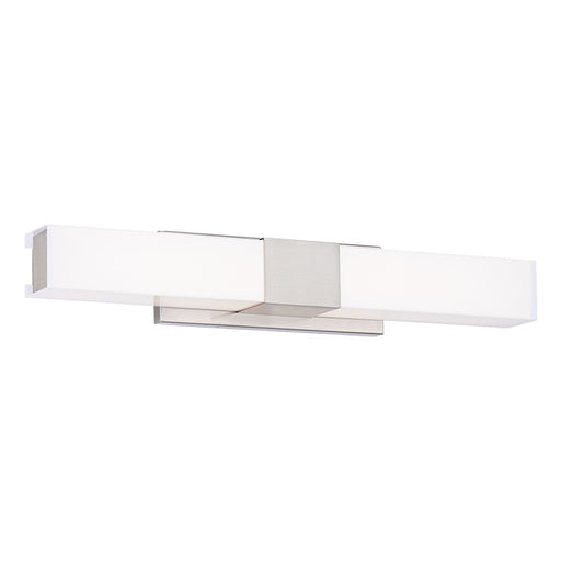 WAC Studio 1Lt LED 26" Bathroom Vanity/Wall Light, Nickel/WH - WS-240926-CS-BN