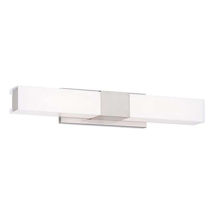 WAC Studio 1Lt LED 26" Bathroom Vanity/Wall Light, Nickel/WH - WS-240926-CS-BN