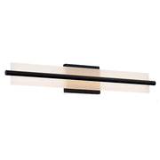 WAC Razor 1Lt LED 28" Bathroom Vanity/Wall Light, Black/Clear - WS-241128-CS-BK