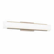 WAC Demi 1Lt LED 27" Bathroom Vanity/Wall Light, Nickel/White - WS-241227-CS-BN