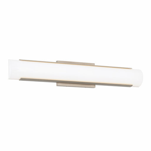 WAC Demi 1Lt LED 27" Bathroom Vanity/Wall Light, Nickel/White - WS-241227-CS-BN