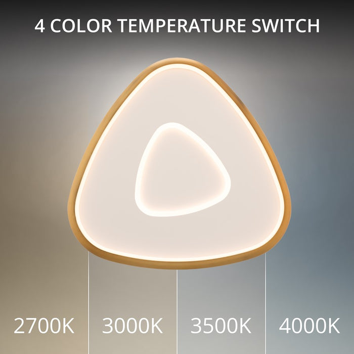 dweLED Mandala 1 Light 22" Wall Sconce/4000K, Aged Brass