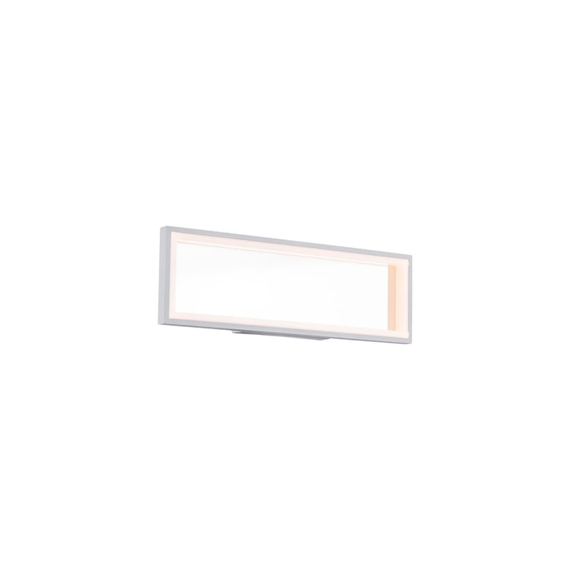 dweLED Mirror LED 1 Light Wall Light 3000K, Titanium/White