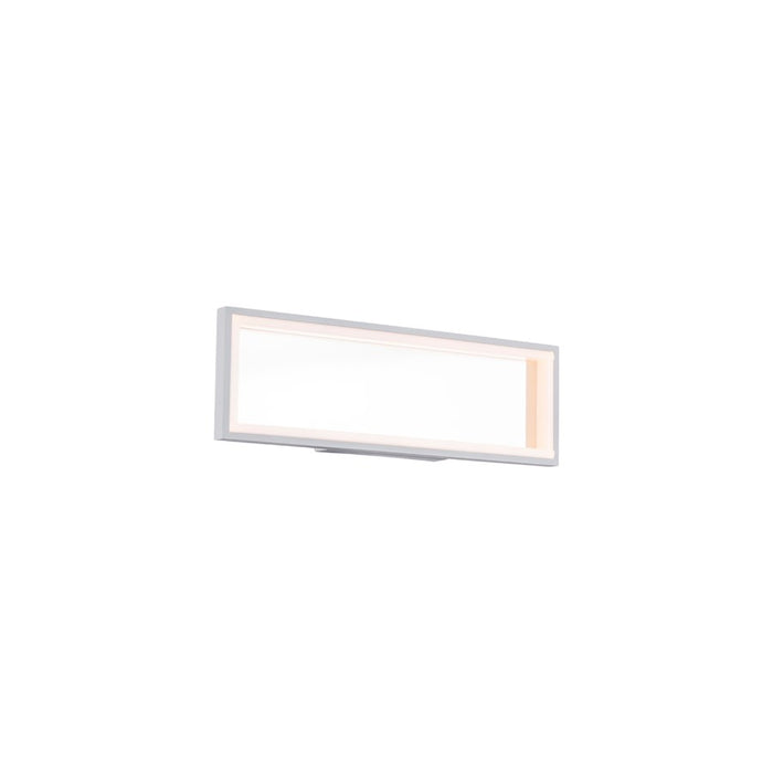 dweLED Mirror LED 1 Light Wall Light 3000K, Titanium/White
