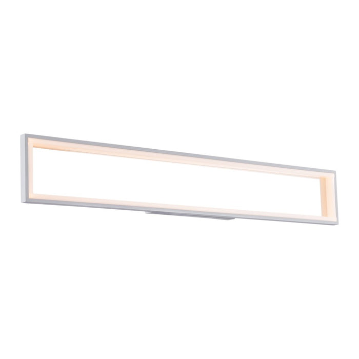 dweLED Mirror LED 1 Light Wall Light 3000K, Titanium/White