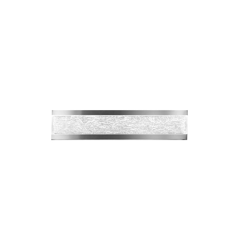 dweLED Repose LED 1 Light Wall Light, 3500K Aluminum/Clear