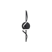 dweLED Corkscrew 1Lt 22" Bath Vanity/Wall Light/2700K, BK/WH - WS-39422-27-BK