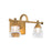 dweLED Rondelle LED Wall Sconce 3000K, Brass/Opal