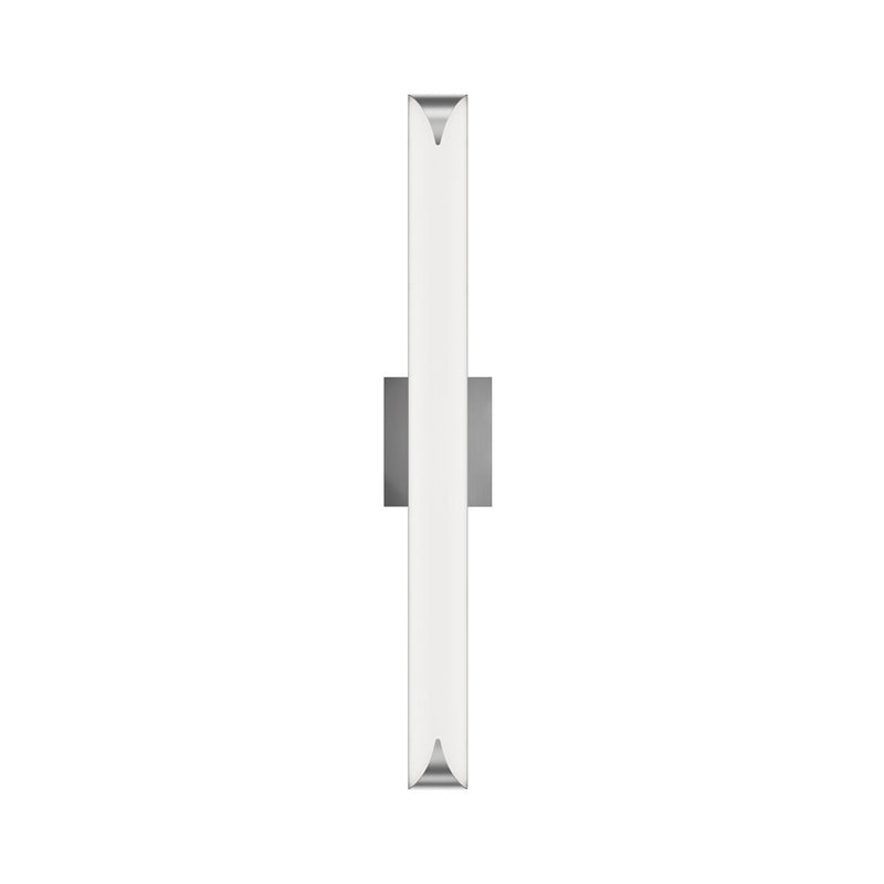 dweLED Straitaway 1Lt 32" Bath Vanity/Wall/2700K, Nickel/White