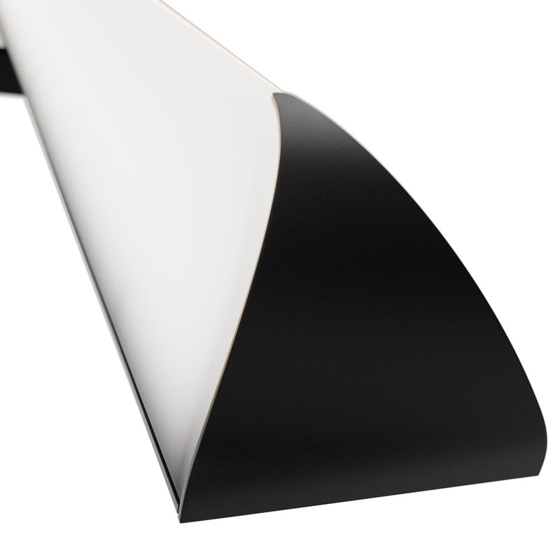 dweLED Straitaway 1Lt 32" Bath Vanity/Wall Light/3000K, BK/WH