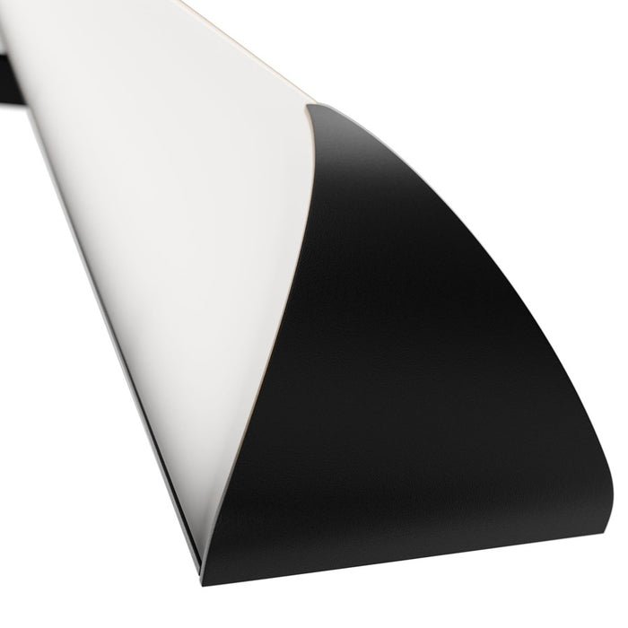 dweLED Straitaway 1Lt 32" Bath Vanity/Wall Light/3500K, BK/WH