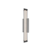 dweLED Boulevard 1Lt 18" Bath Vanity/Wall/3000K, Nickel/White - WS-62518-30-BN
