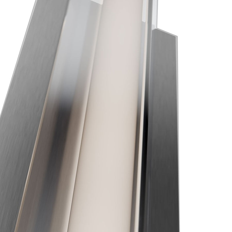 dweLED Boulevard 1Lt 18" Bath Vanity/Wall/3000K, Nickel/White