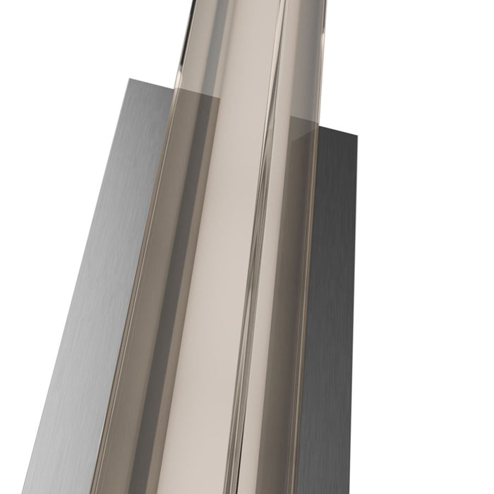 dweLED Boulevard 1Lt 24" Bath Vanity/Wall/4000K, Nickel/White