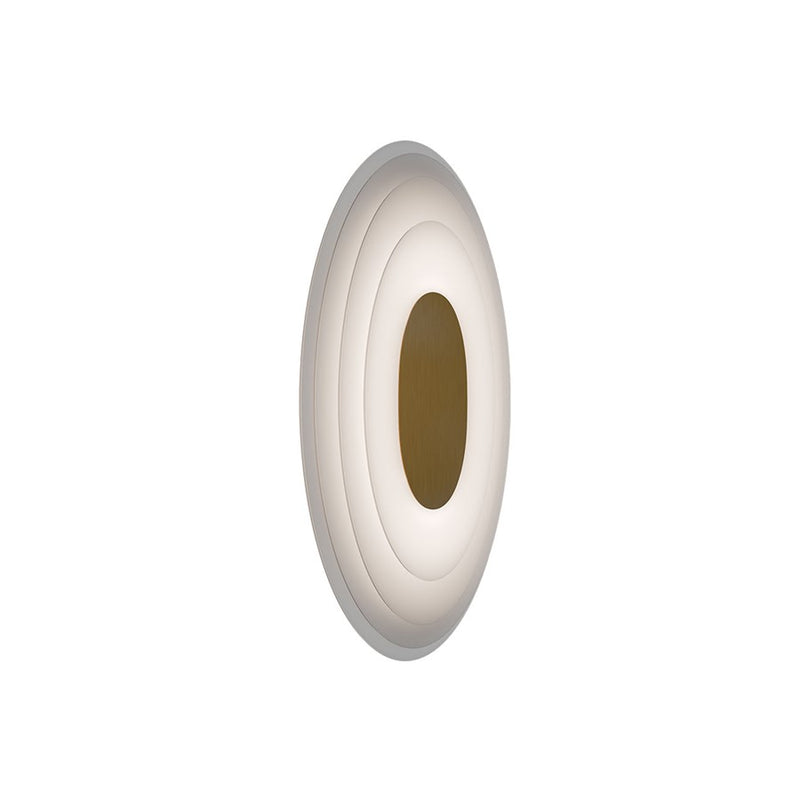 dweLED Orbix 1Lt 6" Wall Sconce/3000K, Brass/Clear/Etched - WS-67514-30-AB