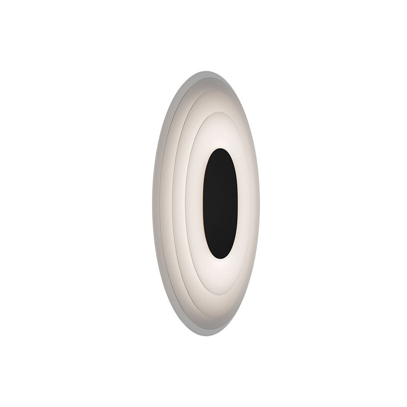 dweLED Orbix 1 Light 6" Wall Sconce/3500K, Black/Clear/Etched - WS-67514-35-BK