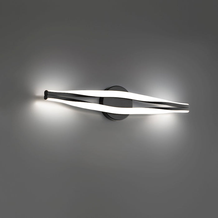 dweLED Jagger 26" LED Bath Vanity/Wall Light 3000K, Black