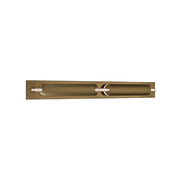 dweLED Spectacle 1Lt 24" Bath Vanity/Wall/2700K, Brass/White - WS-71524-27-AB