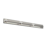 dweLED Spectacle 1Lt 34" Bath Vanity/Wall/3000K, Nickel/White - WS-71534-30-BN