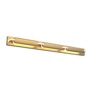 dweLED Spectacle 1Lt 34" Bath Vanity/Wall/4000K, Brass/White - WS-71534-40-AB