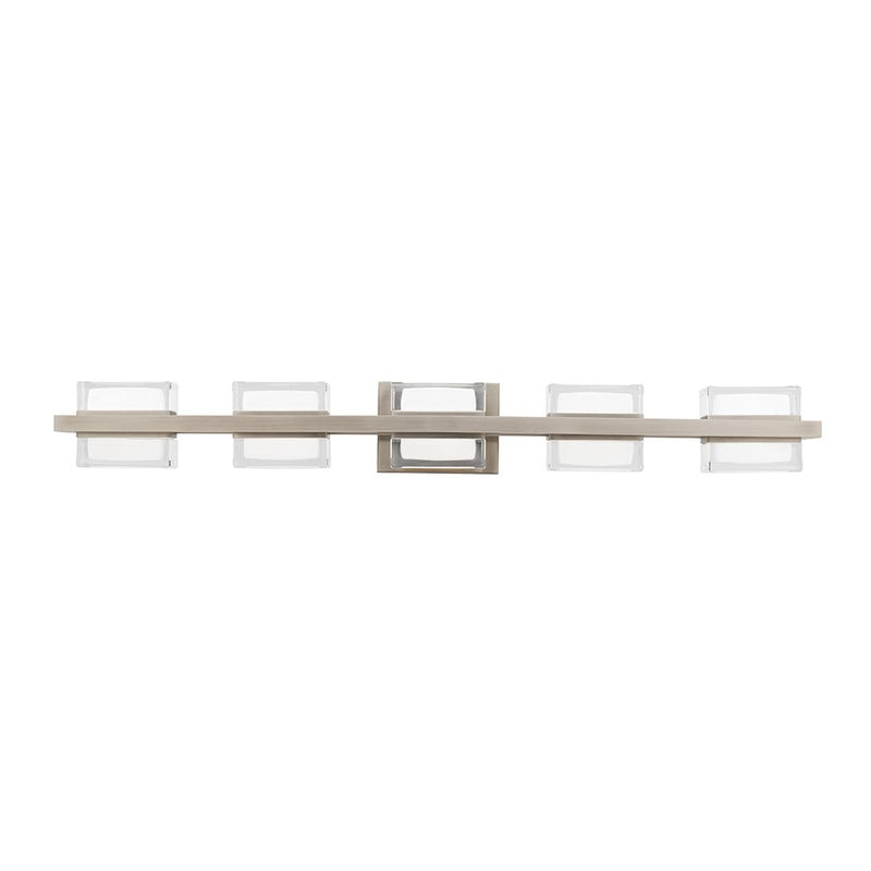 dweLED Interlok 36" LED Bath Vanity/Wall Light 3000K, Nickel