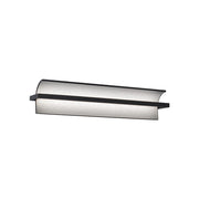 dweLED Shard 1 Light 24" Bath Vanity & Wall Light/3500K, Black/ - WS-79524-35-BK