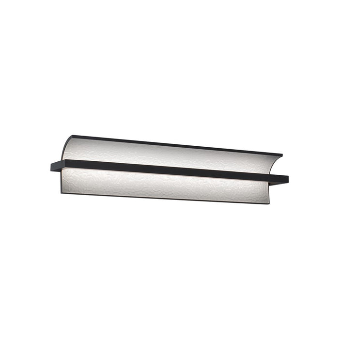 dweLED Shard 1 Light 24" Bath Vanity & Wall Light/3500K, Black/ - WS-79524-35-BK