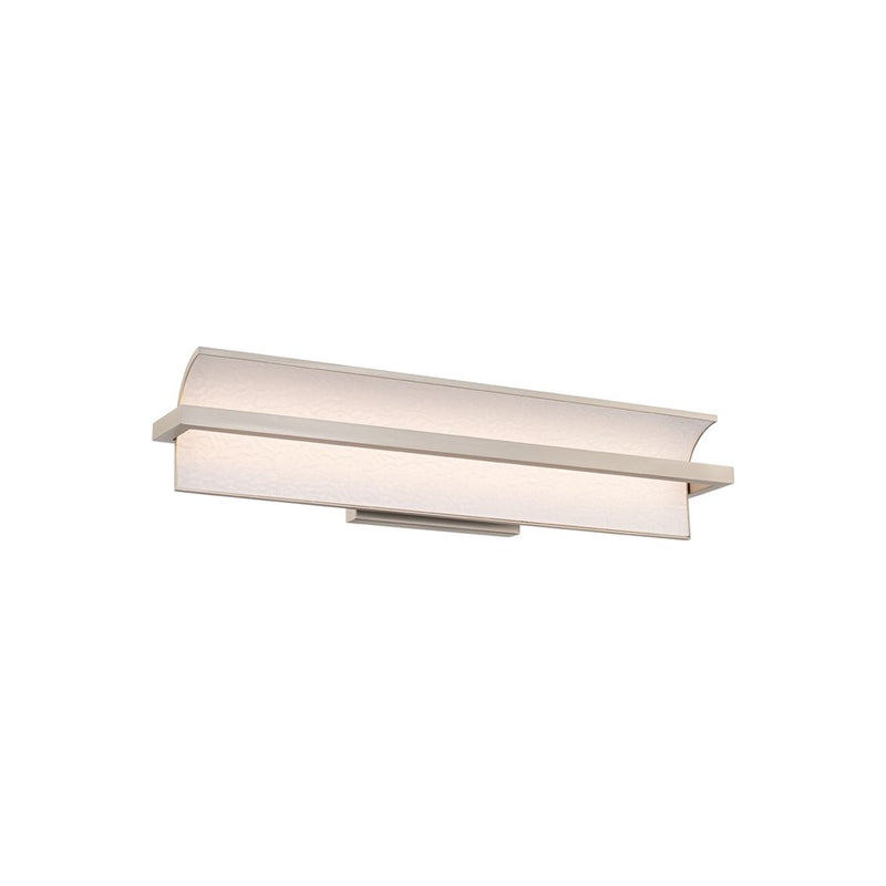 dweLED Shard 1Lt 24" Bath Vanity & Wall Light/3500K, Nickel/ - WS-79524-35-BN