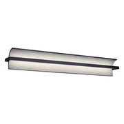 dweLED Shard 1 Light 34" Bath Vanity & Wall Light/4000K, Black/ - WS-79534-40-BK