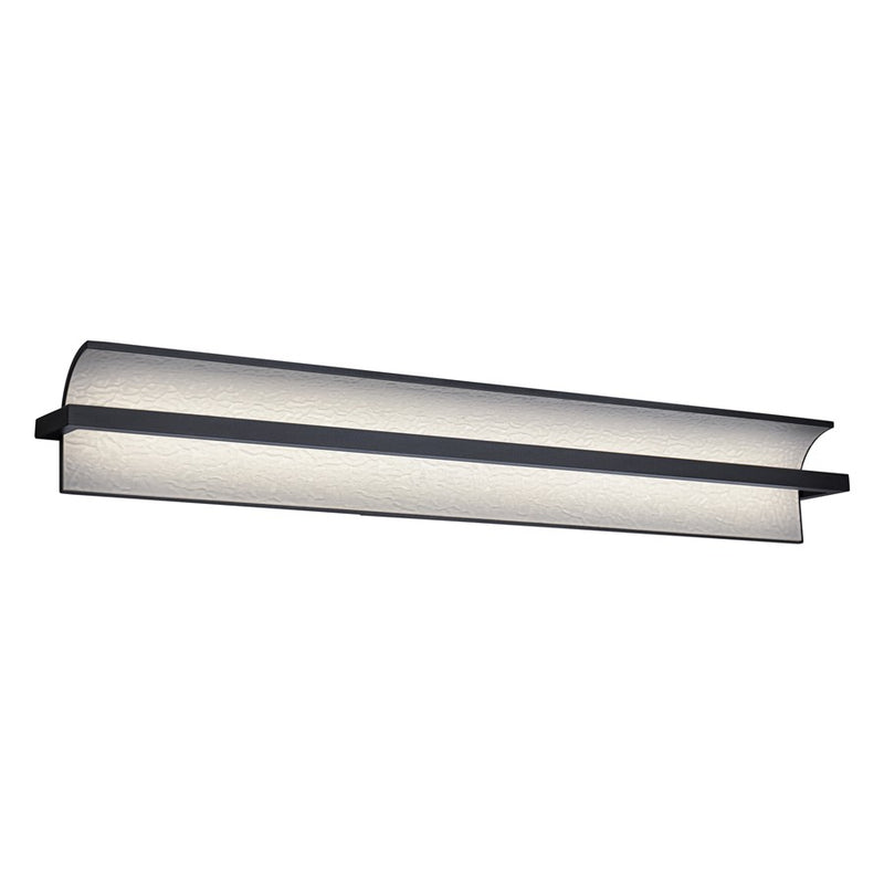 dweLED Shard 1 Light 34" Bath Vanity & Wall Light/4000K, Black/ - WS-79534-40-BK