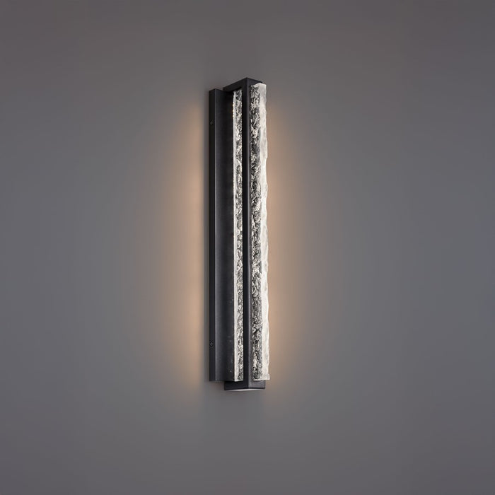 dweLED Skate 1 Light 24" Bath Vanity & Wall Light/3500K, Black