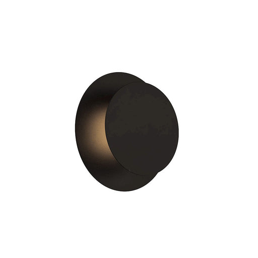 dweLED Moonglow 7" LED Wall Sconce 3500K, Black - WS-85407-35-BK