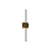 dweLED Ripple 1Lt 24" Bath Vanity & Wall Light/3500K, Brass/ - WS-85524-35-AB