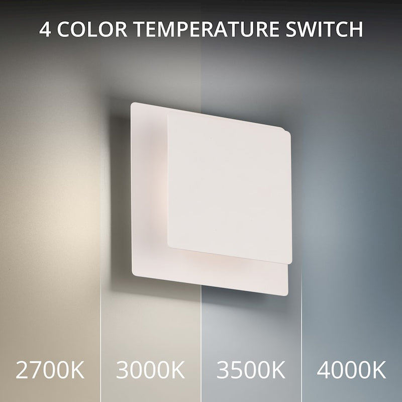 dweLED Greet 7" LED Wall Sconce 3000K, White