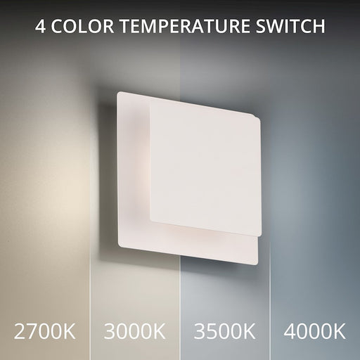 dweLED Greet 7" LED Wall Sconce 4000K, White