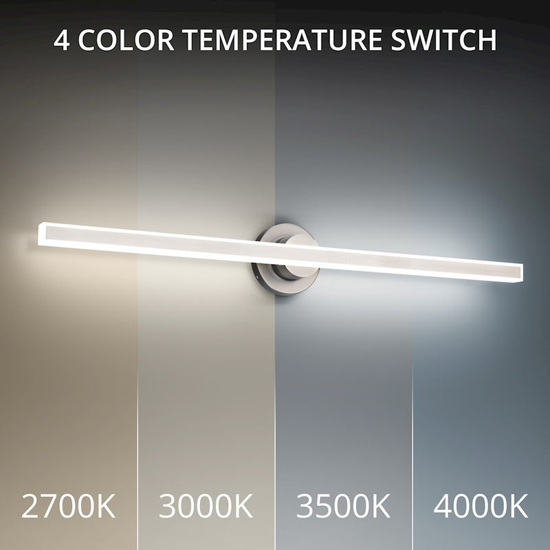 dweLED Bastone 36" LED Bath Vanity/Wall Light 3000K, Black
