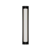dweLED Moline 1Lt 32" Outdoor Wall Light/3000K, BK/WH Opaque - WS-W17532-30-BK