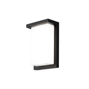 WAC Lighting Vega 1Lt LED Outdoor Wall Light/13W, Black/White - WS-W190109-CS-BK