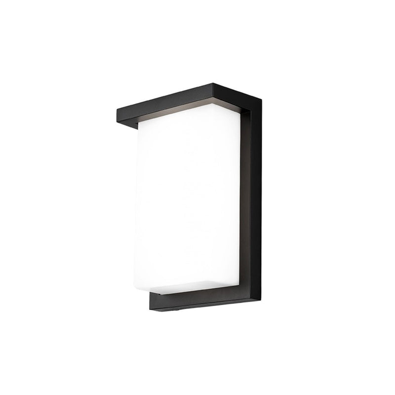 WAC Lighting Vega 1Lt LED Outdoor Wall Light/13W, Black/White - WS-W190109-CS-BK