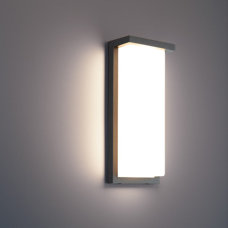 WAC Lighting Vega 1Lt LED Outdoor Wall Light/13W, Black/White