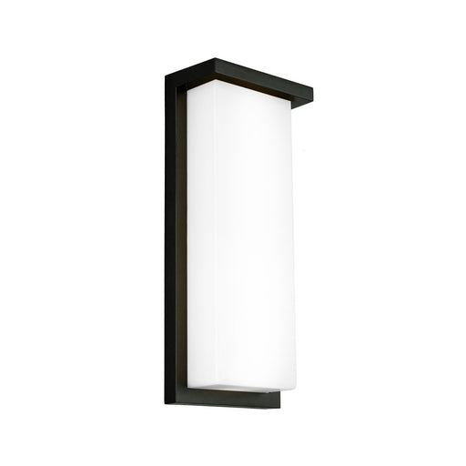 WAC Lighting Vega 1Lt LED Outdoor Wall Light/26W, Black/White - WS-W190114-CS-BK