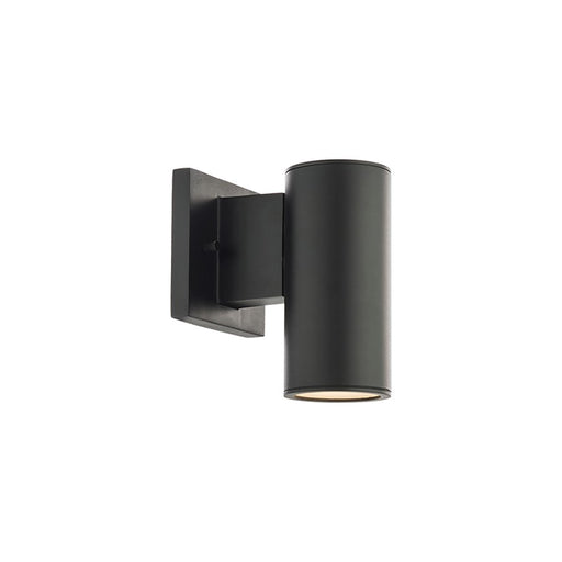 WAC Cylinder 1Lt LED Up/Down Wall Light, Black/White - WS-W190208-30-BK