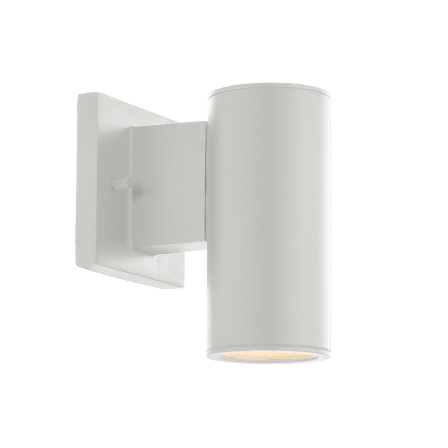 WAC Cylinder 1Lt LED Up/Down Wall Light, White/White - WS-W190208-30-WT