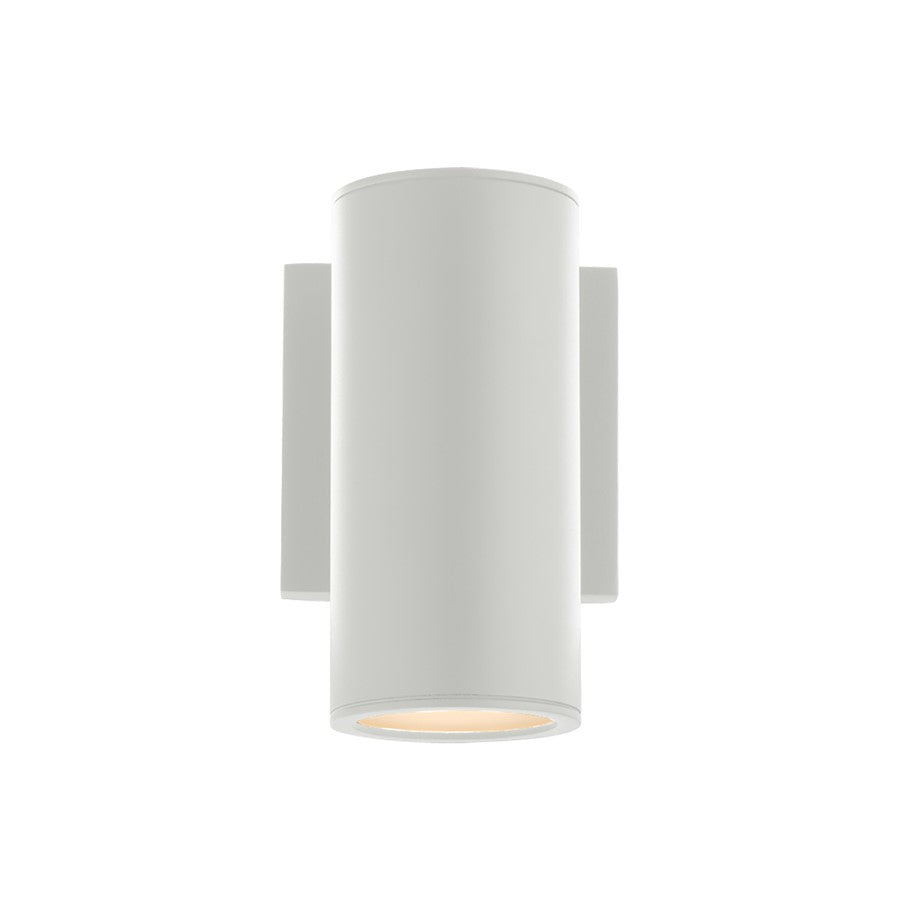 WAC Cylinder 1Lt LED Up/Down Wall Light, White/White